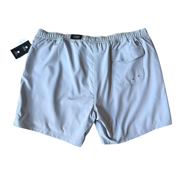 NWT Ocean Coast Quick Dry Stretch Liner Swim Trunks Flight Gray Size XXL - Picture 3 of 9